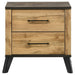 Kaywood 2 - drawer Nightstand Bedside Table Natural Pine - Walo Furniture