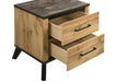 Kaywood 2 - drawer Nightstand Bedside Table Natural Pine - Walo Furniture