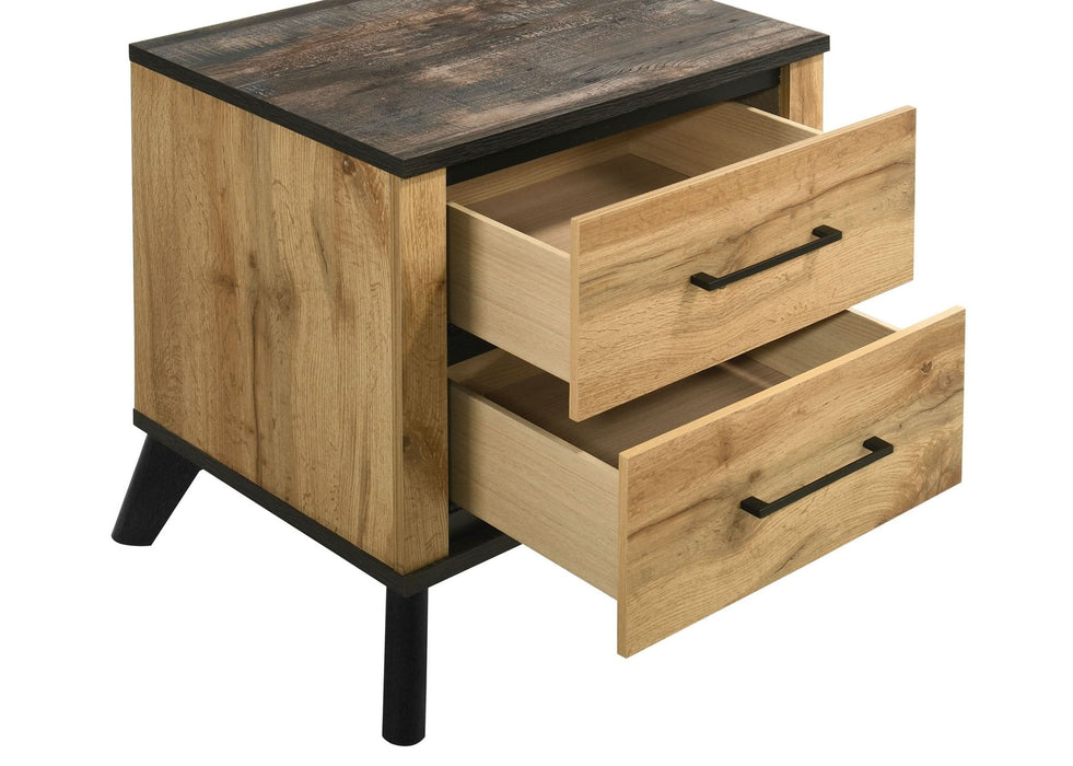 Kaywood 2 - drawer Nightstand Bedside Table Natural Pine - Walo Furniture