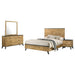 Kaywood 4 - piece Eastern King Bedroom Set Natural Pine - Walo Furniture