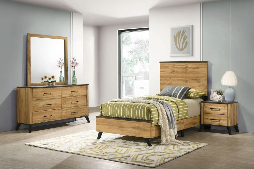 Kaywood 4 - piece Twin Bedroom Set Natural Pine - Walo Furniture