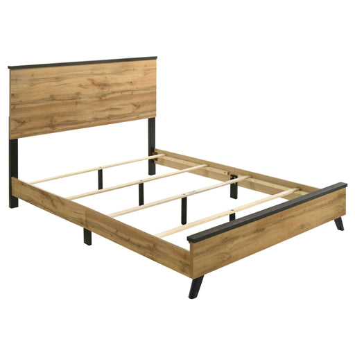 Kaywood 52 - inch Eastern King Panel Bed Natural Pine - Walo Furniture