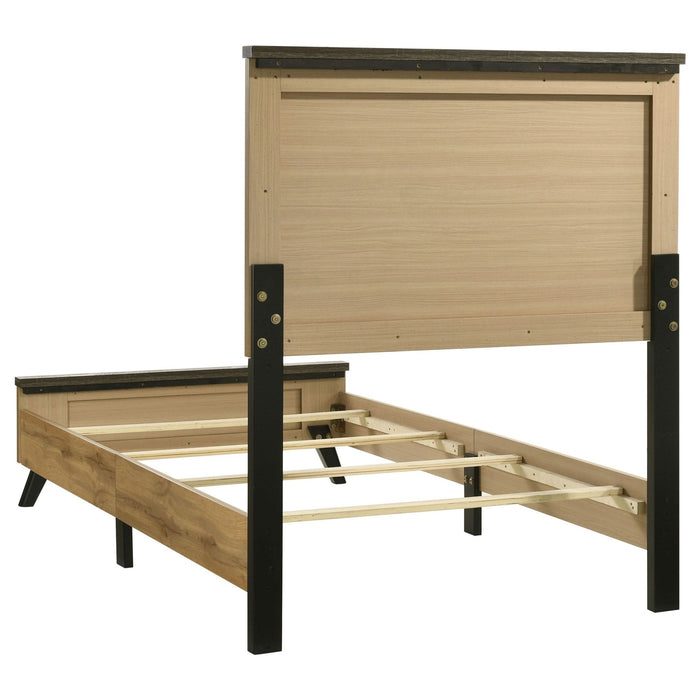 Kaywood 52 - inch Twin Panel Bed Natural Pine - Walo Furniture