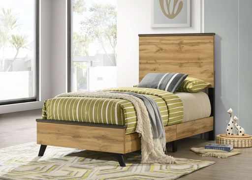 Kaywood 52 - inch Twin Panel Bed Natural Pine - Walo Furniture