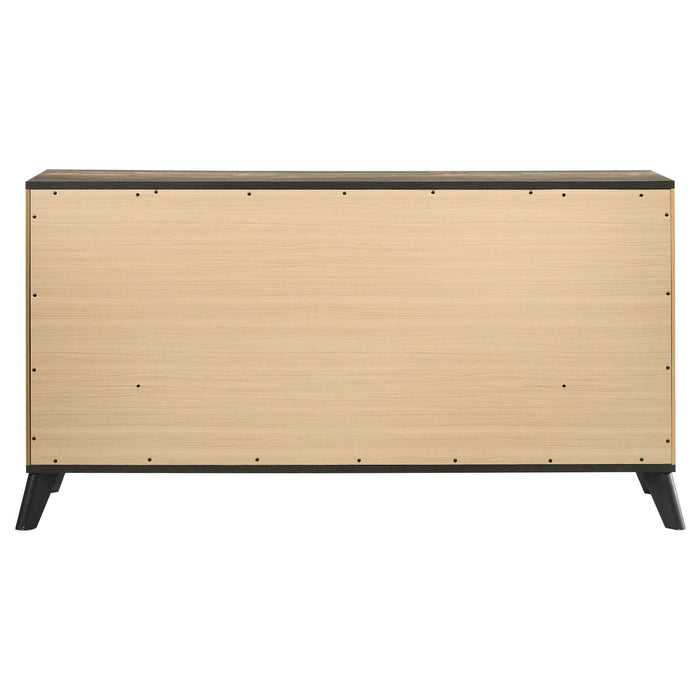 Kaywood 6 - drawer Dresser Cabinet Natural Pine - Walo Furniture