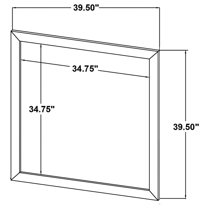 Kaywood Dresser Mirror Natural Pine - Walo Furniture