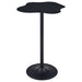 Keanu Curved 29 - inch Cloud - Shaped Bistro Bar Table Black - Walo Furniture