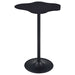 Keanu Curved 29 - inch Cloud - Shaped Bistro Bar Table Black - Walo Furniture