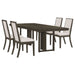 Kelly 5 - piece Rectangular Dining Table Set Dark Grey - Walo Furniture