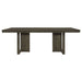 Kelly Rectangular 87 - inch Wood Dining Table Dark Grey - Walo Furniture