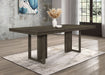 Kelly Rectangular 87 - inch Wood Dining Table Dark Grey - Walo Furniture