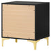 Kendall 2 - drawer Nightstand Black - Walo Furniture