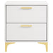 Kendall 2 - drawer Nightstand White - Walo Furniture