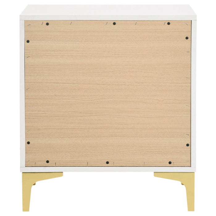 Kendall 2 - drawer Nightstand White - Walo Furniture