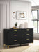 Kendall 6 - drawer Dresser Black - Walo Furniture