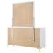 Kendall 6 - drawer Dresser with Mirror White - Walo Furniture