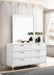 Kendall 6 - drawer Dresser with Mirror White - Walo Furniture