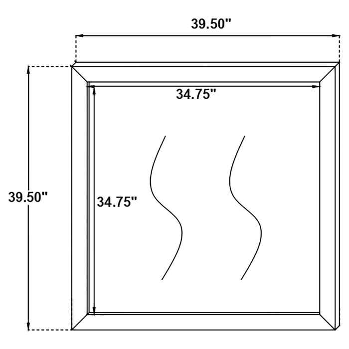 Kendall Dresser Mirror White - Walo Furniture