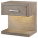 Kenora 1 - drawer Nightstand Bedside Table Barley Brown - Walo Furniture