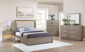 Kenora 5 - drawer Bedroom Chest Barley Brown - Walo Furniture