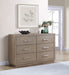 Kenora 6 - drawer Dresser Barley Brown - Walo Furniture