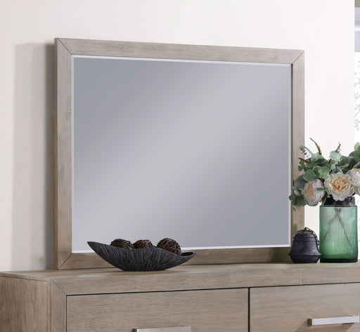 Kenora 6 - drawer Dresser Mirror Barley Brown - Walo Furniture