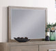 Kenora 6 - drawer Dresser Mirror Barley Brown - Walo Furniture