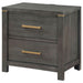 Kieran 2 - drawer Nightstand Grey - Walo Furniture