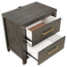 Kieran 2 - drawer Nightstand Grey - Walo Furniture