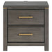 Kieran 2 - drawer Nightstand Grey - Walo Furniture