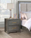 Kieran 2 - drawer Nightstand Grey - Walo Furniture