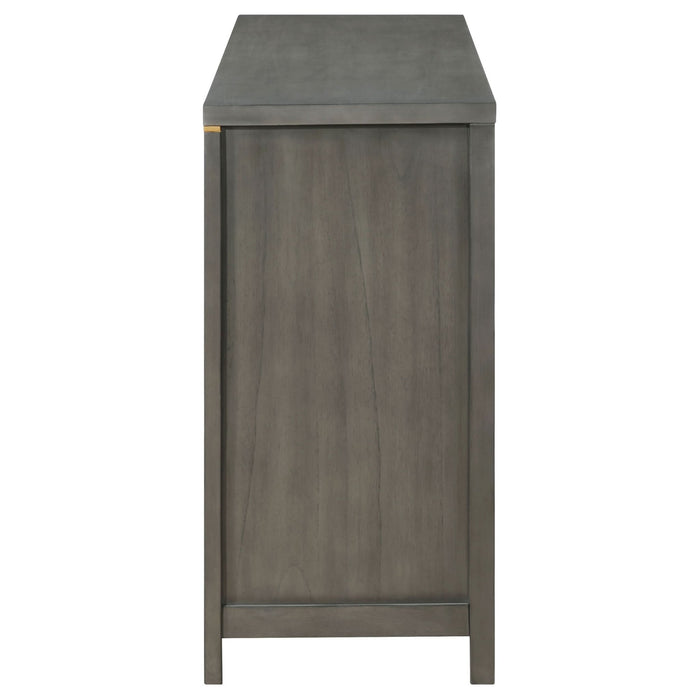 Kieran 6 - drawer Dresser Grey - Walo Furniture