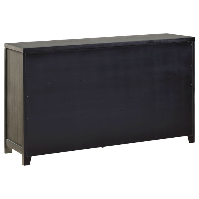 Kieran 6 - drawer Dresser Grey - Walo Furniture