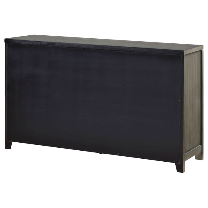 Kieran 6 - drawer Dresser Grey - Walo Furniture