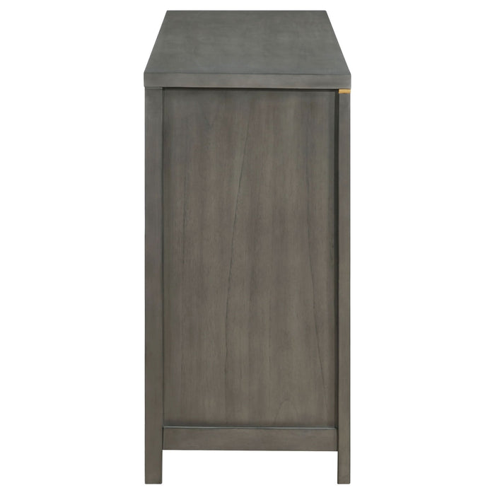 Kieran 6 - drawer Dresser Grey - Walo Furniture