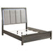 Kieran Wood California King LED Panel Bed Grey - Walo Furniture