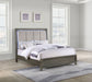 Kieran Wood California King LED Panel Bed Grey - Walo Furniture