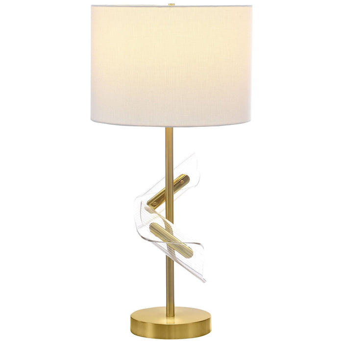 Kingsley 30 - inch Drum Shade Table Lamp Gold (Set of 2) - Walo Furniture