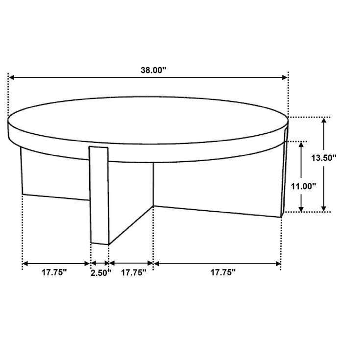 Kinkaid Round Solid Mango Wood Coffee Table Brown - Walo Furniture