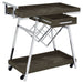 Kinney 1 - drawer Engineered Wood Bar Cart Rustic Grey - Walo Furniture