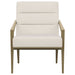 Kirra Upholstered Metal Arm Accent Chair Cream - Walo Furniture