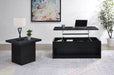 Knapp Lift Top Cocktail Coffee Table with Dual Drawers Black - Walo Furniture