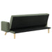 Kourtney Upholstered Tufted Convertible Sofa Bed Sage Green - Walo Furniture