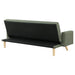 Kourtney Upholstered Tufted Convertible Sofa Bed Sage Green - Walo Furniture