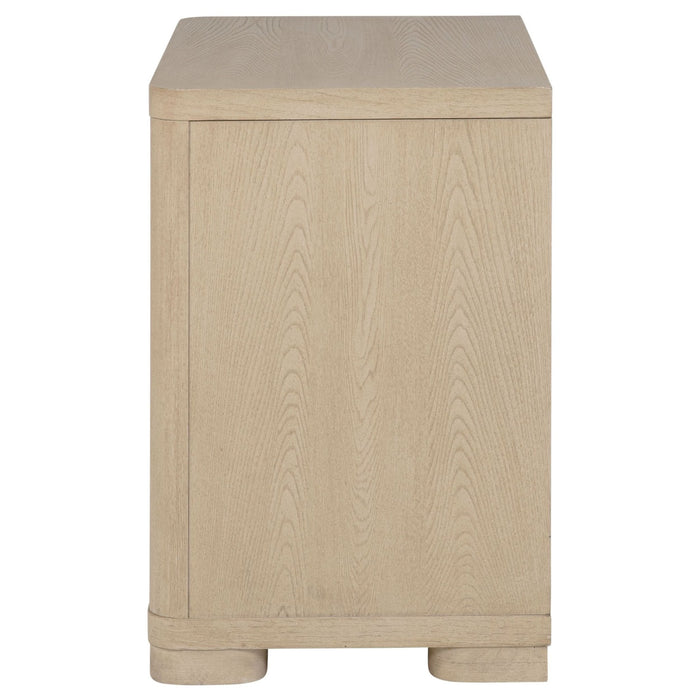 Ladera 2 - drawer Nightstand Bedside Table Light Elm - Walo Furniture