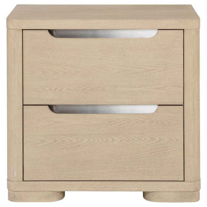 Ladera 2 - drawer Nightstand Bedside Table Light Elm - Walo Furniture