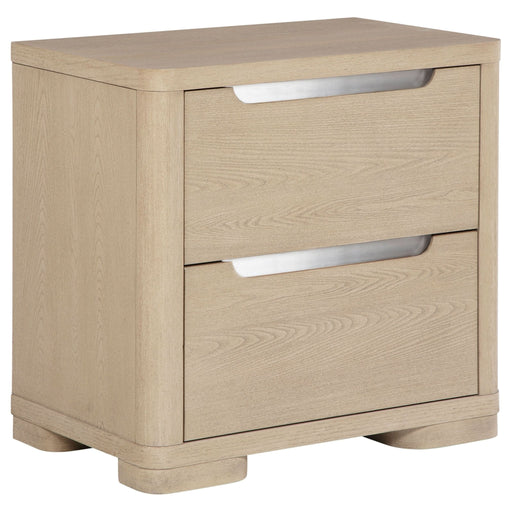 Ladera 2 - drawer Nightstand Bedside Table Light Elm - Walo Furniture