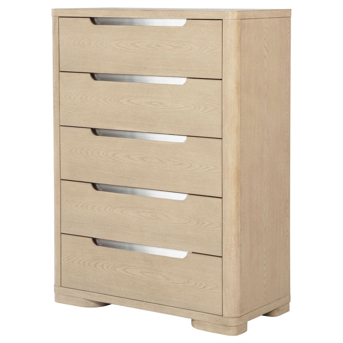 Ladera 5 - drawer Bedroom Chest of Drawers Light Elm - Walo Furniture