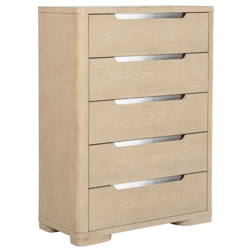 Ladera 5 - drawer Bedroom Chest of Drawers Light Elm - Walo Furniture