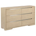 Ladera 6 - drawer Bedroom Dresser Light Elm - Walo Furniture